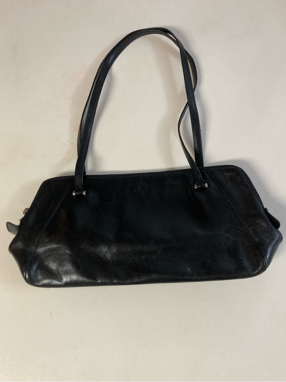 Monsac Black Leather East West Purse